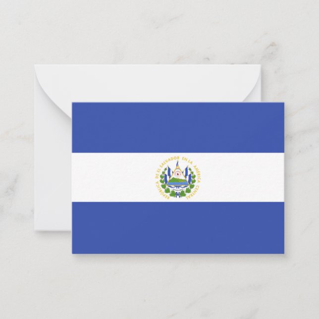 El Salvador flagga Anteckningskort (Framsida)