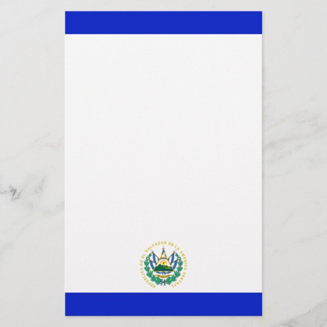 El Salvador flagga Brevpapper (Framsida)