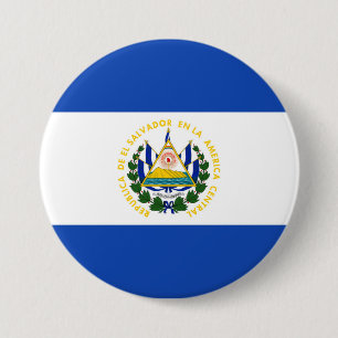 El Salvador Flagga Button Knapp