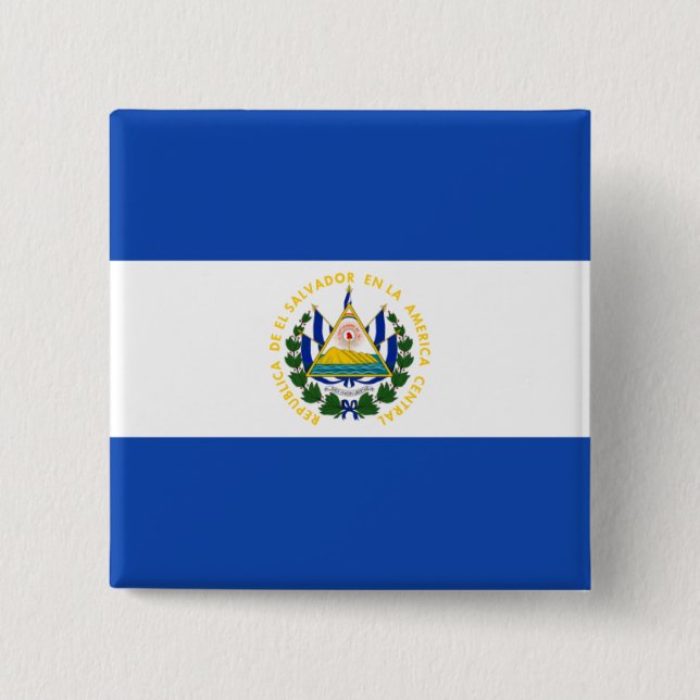 El Salvador Flagga Button Knapp (Framsida)