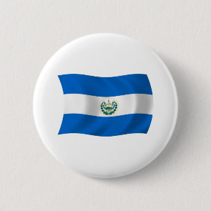 El Salvador Flagga Button Knapp