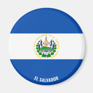 El Salvador Flagga Charming Patriotic Magnet