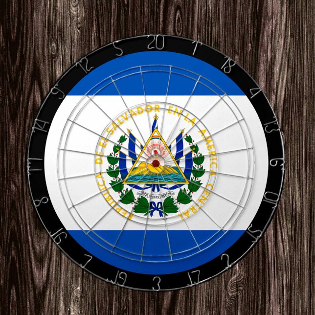 El Salvador Flagga Dartboard & El Salvador/ match Darttavla (Skapare uppladdad)