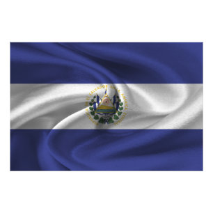 El Salvador Flagga Fototryck