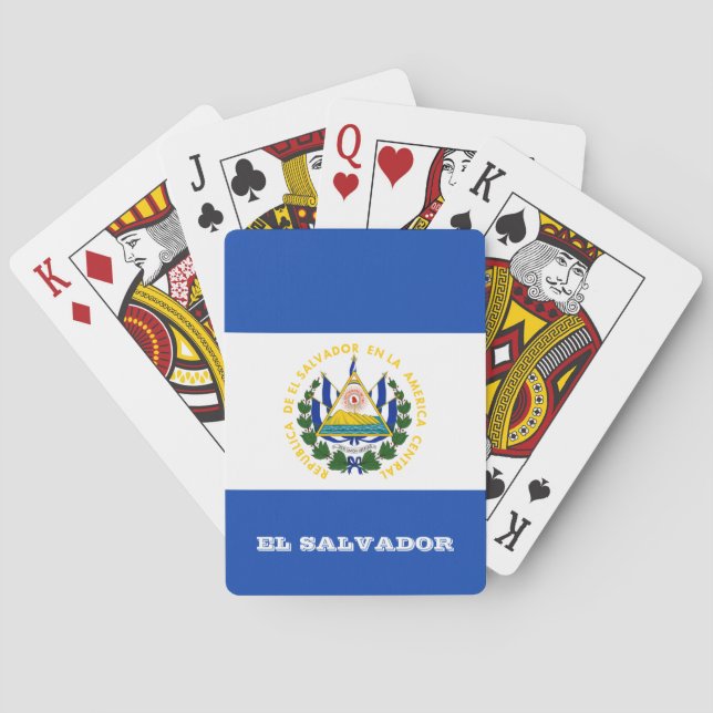 El Salvador Flagga Games, El Salvador, betalkort Casinokort (Baksidan)