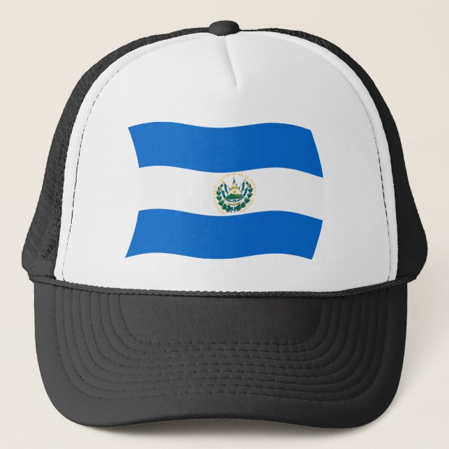 El Salvador Flagga Hat Keps (Framsida)