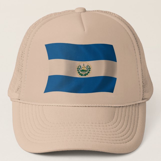El Salvador Flagga Hatt Keps (Framsida)