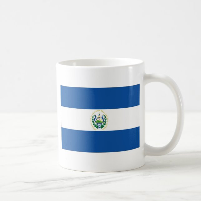 El Salvador Flagga Kaffemugg (Höger)