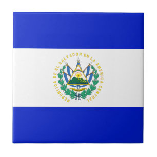 El Salvador flagga Kakelplatta