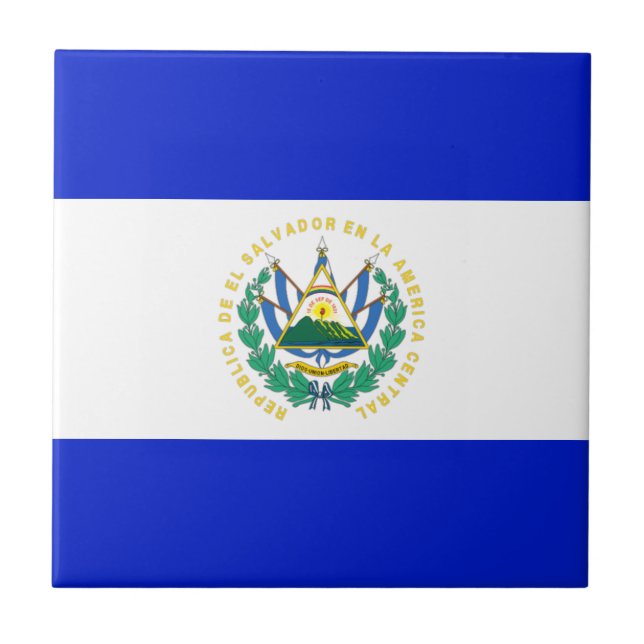 El Salvador flagga Kakelplatta (Framsidan)