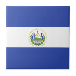 El Salvador flagga Kakelplatta
