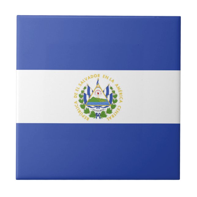 El Salvador flagga Kakelplatta (Framsidan)