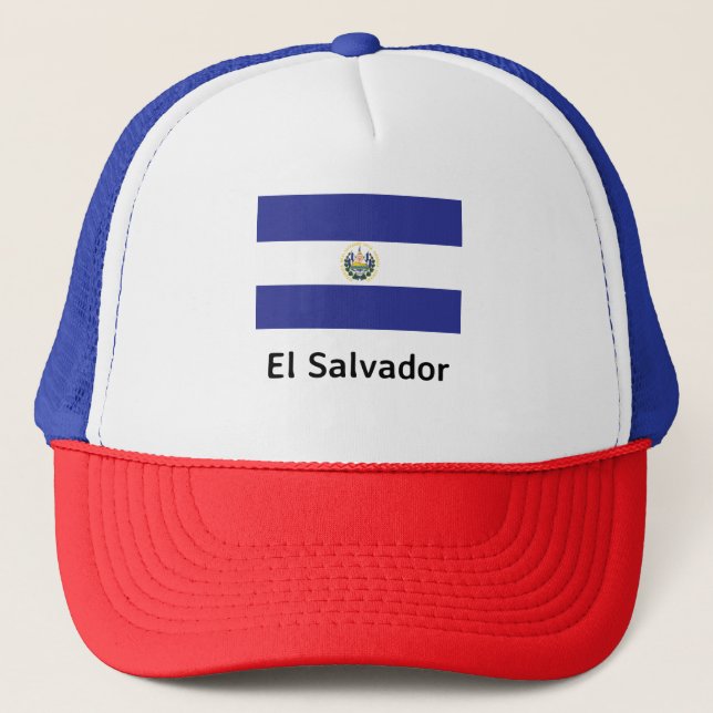 El Salvador Flagga Keps (Framsida)