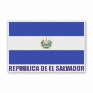 El Salvador Flagga Klistermärken