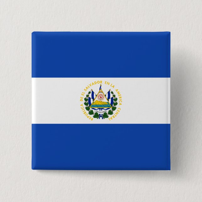 El Salvador Flagga Knapp (Framsida)