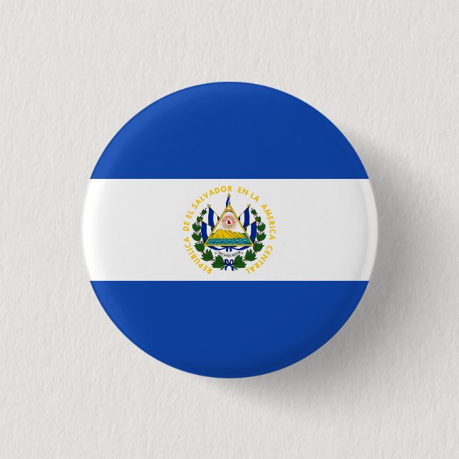 El Salvador Flagga Knapp (Framsida)