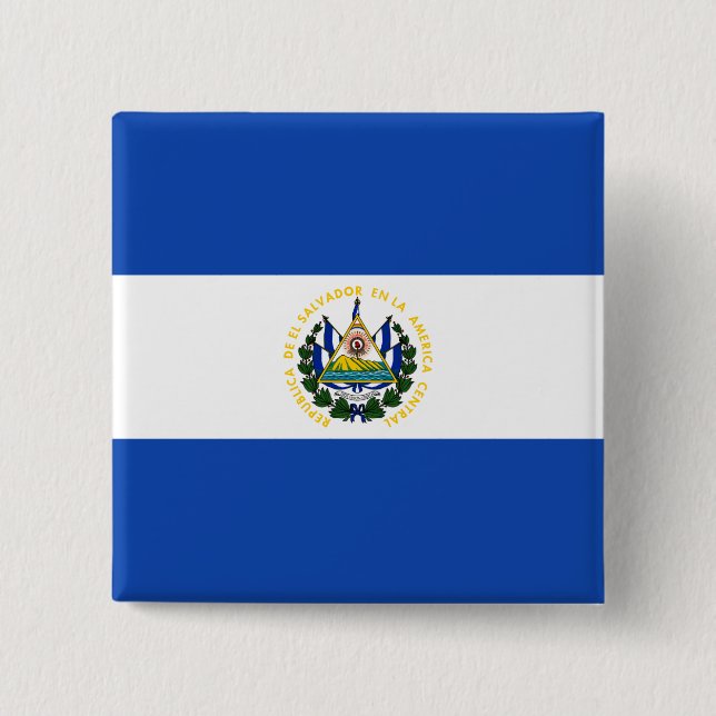 El Salvador Flagga Knapp (Framsida)