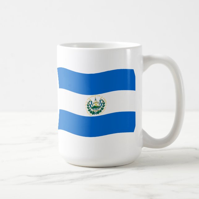 El Salvador Flagga Kopp (Höger)