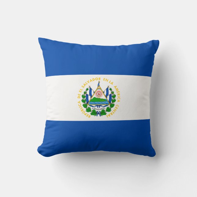 El Salvador Flagga Kudde (Framsida)