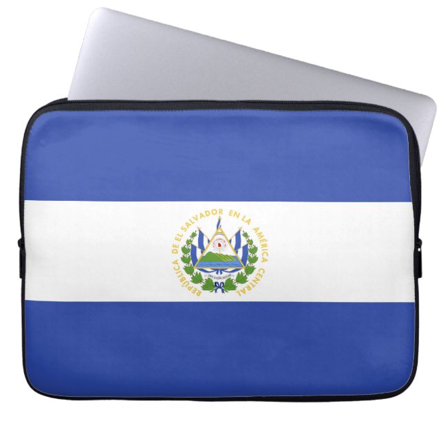 El Salvador flagga Laptop Fodral (Framsidan)