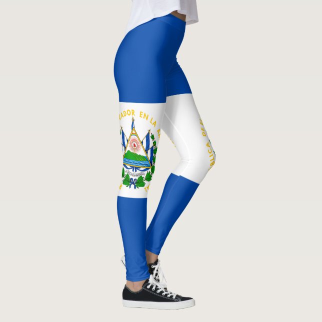 El Salvador Flagga Leggings (Höger)