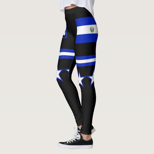 El Salvador flagga Leggings (Vänster)