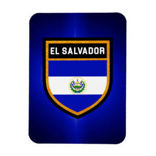 El Salvador Flagga Magnet