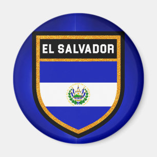 El Salvador flagga Magnet