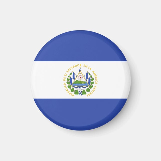 El Salvador flagga Magnet (Framsidan)