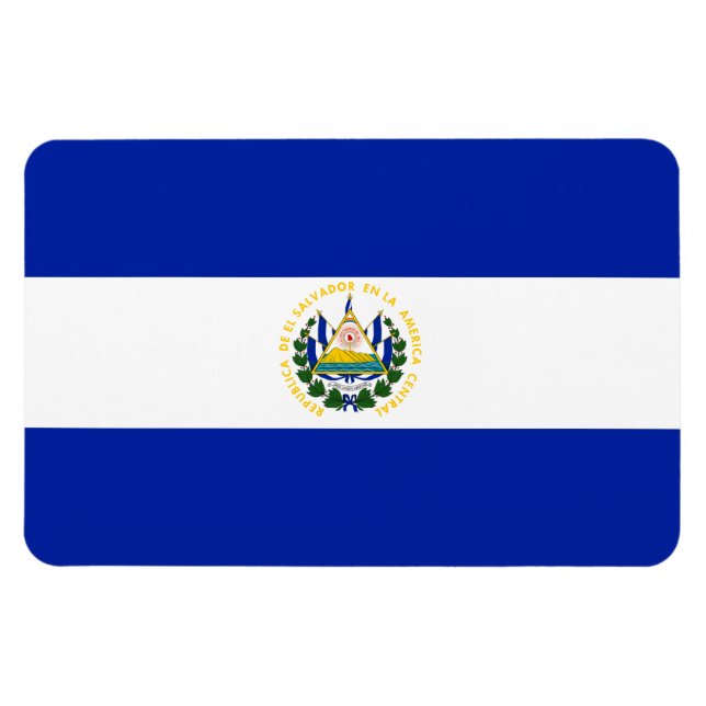 El Salvador Flagga Magnet (Horisontell)