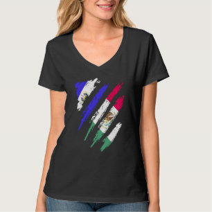 El Salvador Flagga Mexiko Odlade Patriot Land Stre T Shirt