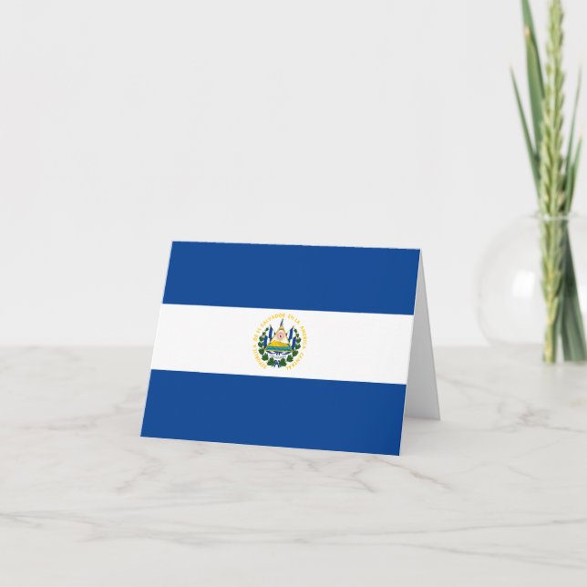 El Salvador Flagga Notecard Kort (Framsida)