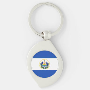 El Salvador Flagga Nyckelring