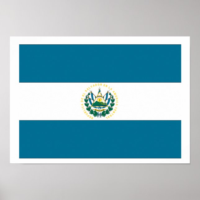 El Salvador Flagga Poster (Framsidan)
