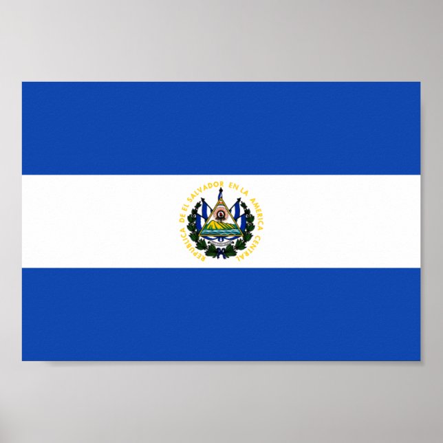 El Salvador Flagga Poster (Framsidan)