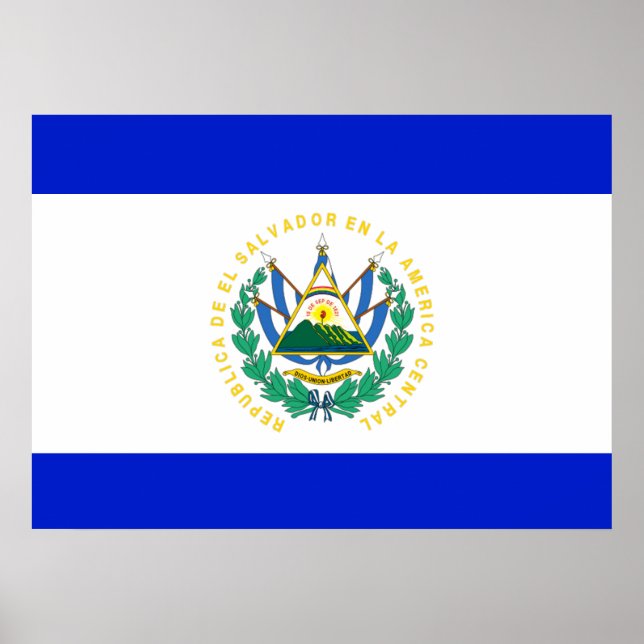 El Salvador flagga Poster (Framsidan)