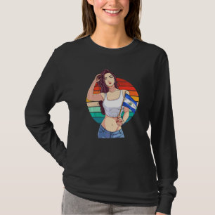 El Salvador Flagga Salvadoransk Stolthet Latino Fl T Shirt
