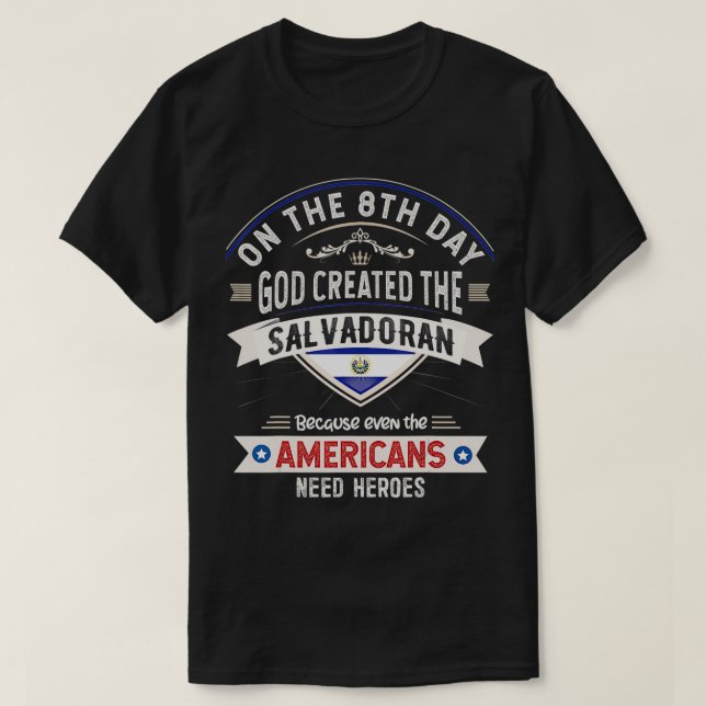 El Salvador Flagga Souvenirs for Salvador Manar &  T Shirt (Design framsida)