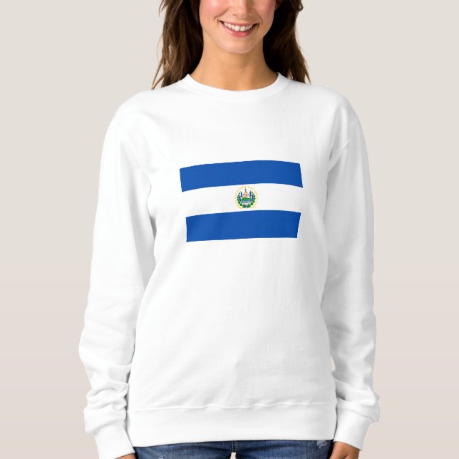 El Salvador Flagga T Shirt (Framsida)