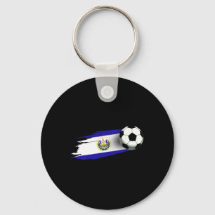 El Salvador Flagga Tröja Salvadoreanska Fotbollsla Nyckelring