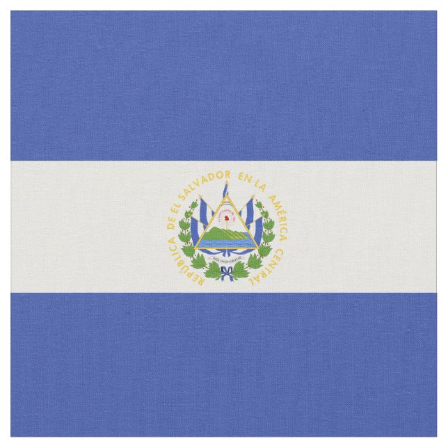 El Salvador flagga Tyg (Närbild)