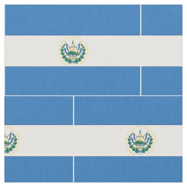 El Salvador flagga Tyg (Närbild)