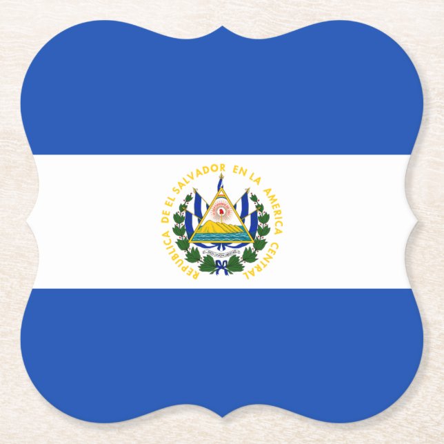 El Salvador Flagga Underlägg Papper (Framsida)