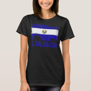 El Salvador Flagga Vintage Distress Grunge Travel T Shirt