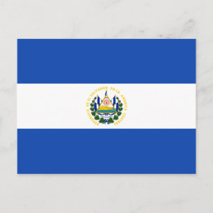 El Salvador Flagga vykort
