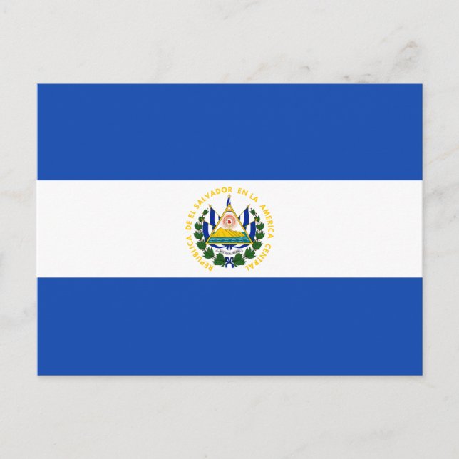 El Salvador Flagga vykort (Framsida)