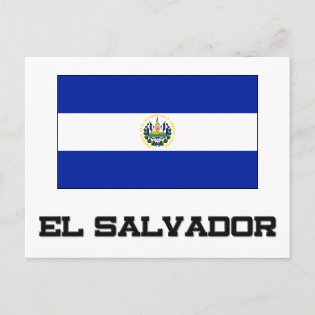 El Salvador Flagga Vykort (Framsida)