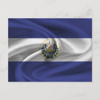 El Salvador Flagga Vykort