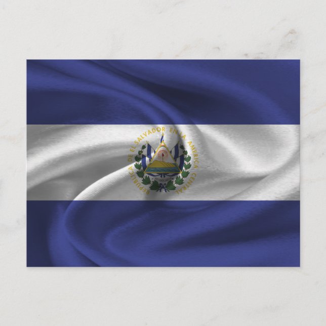 El Salvador Flagga Vykort (Framsida)