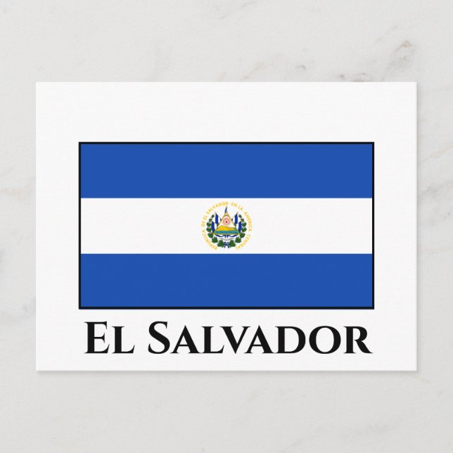 El Salvador Flagga Vykort (Framsida)